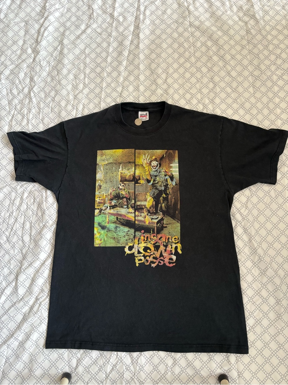 Vintage Single Stitch Insane Clown Posse Anvil Black Graphic Tee